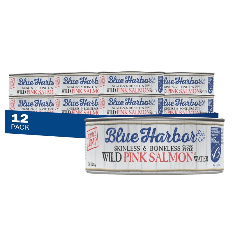 Blue Harbor Fish Co. Wild Pink Salmon In Water With Sea Salt - 5 Oz Can (Pack Of 12)
