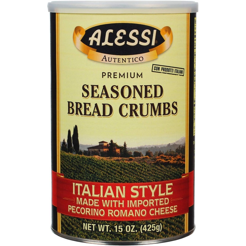 Alessi Premium Italian Style Seasoned Bread Crumbs, 15 Ounces (Pack Of 6)