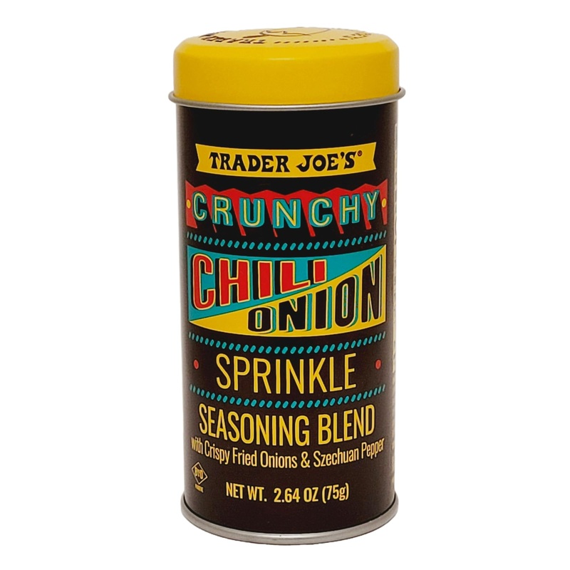 TJ's Crunchy Chili Onion Sprinkle Seasoning Blend with Crispy Fried Onions, 2.64 Oz - Perfect for Flavorful Dishes