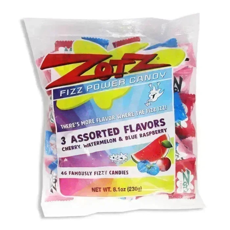 Zotz Assorted Sour Fizz Candy: 6LB Case