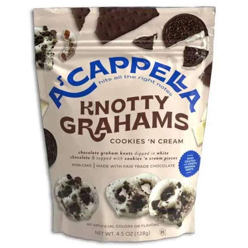 Acappella Knotty Grahams - Cookies 'n Cream: 6-Pack