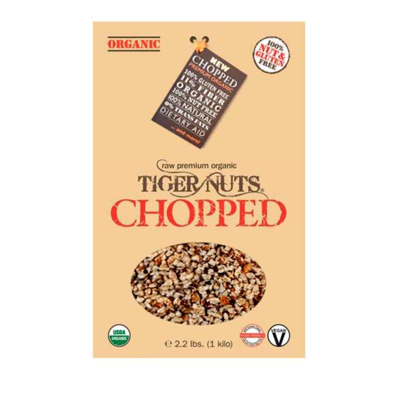 Tiger Nuts - Chopped(2.2 Lbs), Gluten Free, Dairy-Free, High Fiber,(Product Comes Shrink Wrapped, Labelled And Without Outer Box