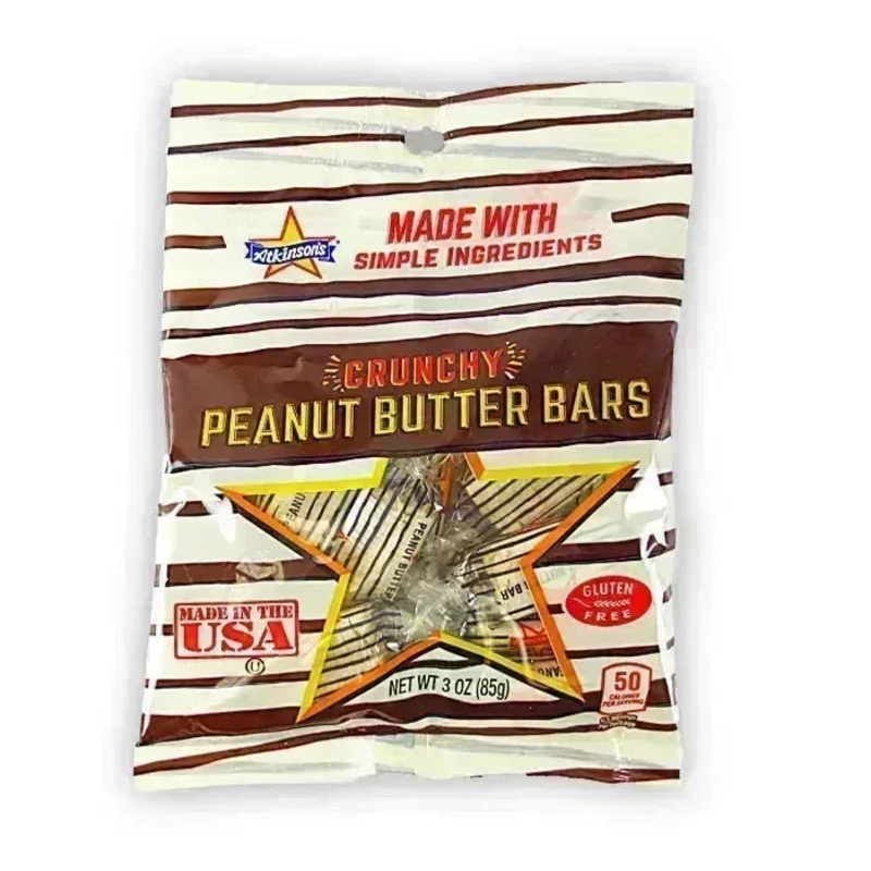 Atkinson Peanut Butter Bars 3-Ounce Peg Bags: 12-Piece Case