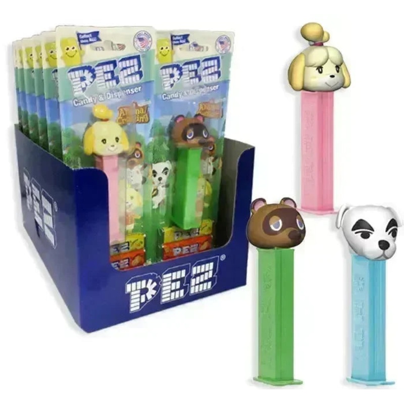 Animal Crossing PEZ Blister Candy Packs: 12-Piece Display