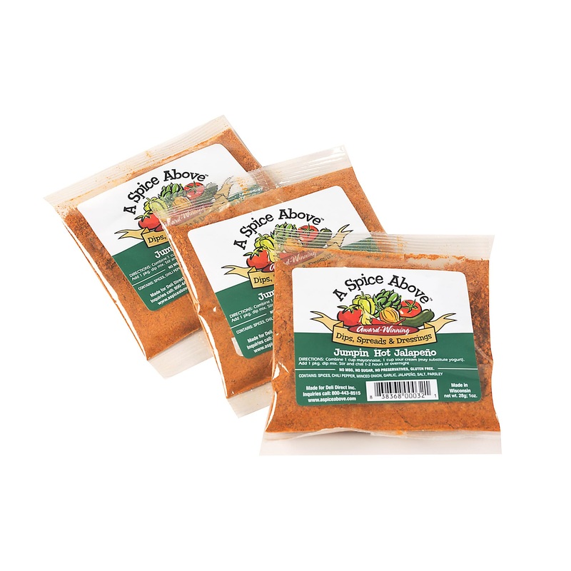 A Spice Above Dip Mix - Jalapeno | Refreshing & Creamy Cucumber Herb Dip | Perfect For Easy Cooking, Dips, Spreads & Recipes | A