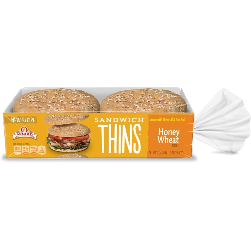 Arnold Select Sandwich Honey Wheat Sandwich Thins - 12 Oz (Pack Of 2)