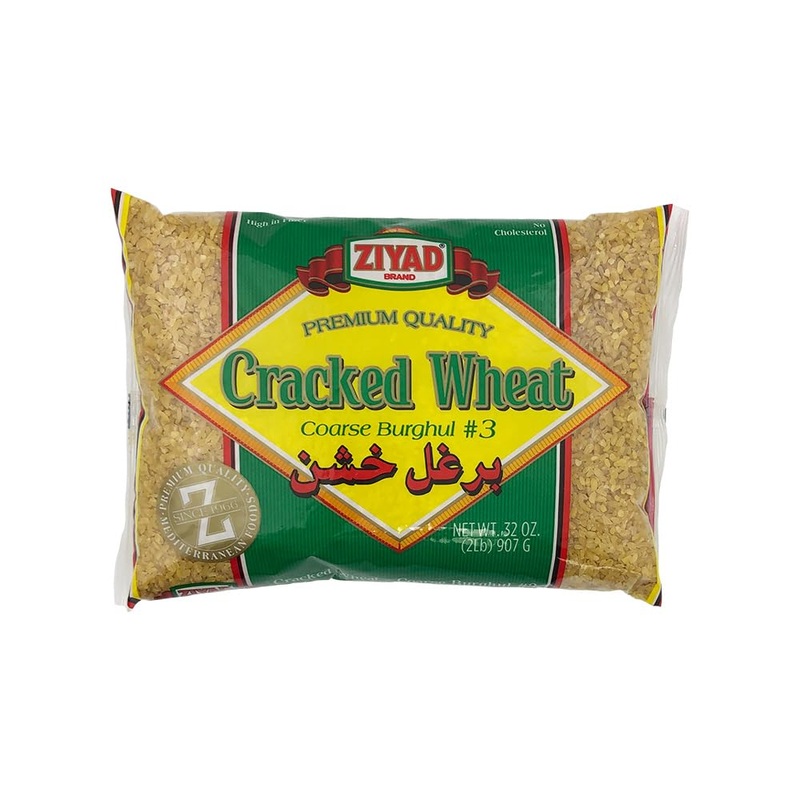 Ziyad Cracked Wheat Number 3 Coarse Bulgur, Bread Filler Perfect For Bread Crumbs, Oats, Tabouli, Kibbeh, Curries! 16Oz