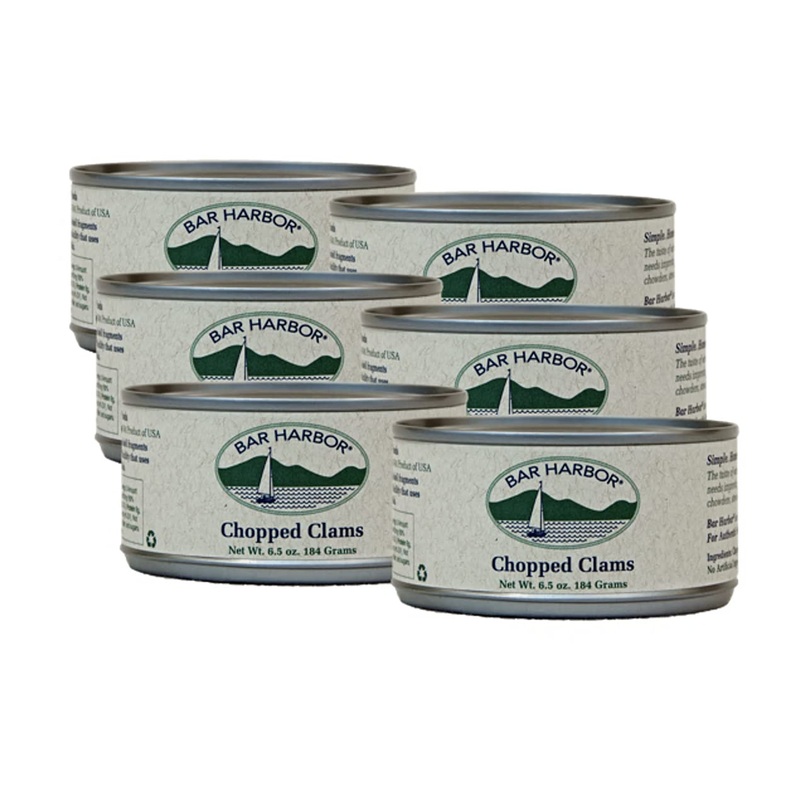 Bar Harbor Chopped Clams, 6.5 Oz. (Pack Of 6)