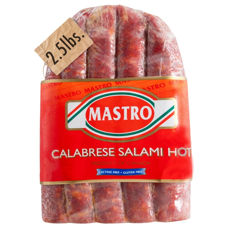 Vincent'S Meat Market - Spicy Italian Salami. Hot Flat Calabrese, Soppressata Salami. Ideal For Charcuterie Delights, Premium Qu