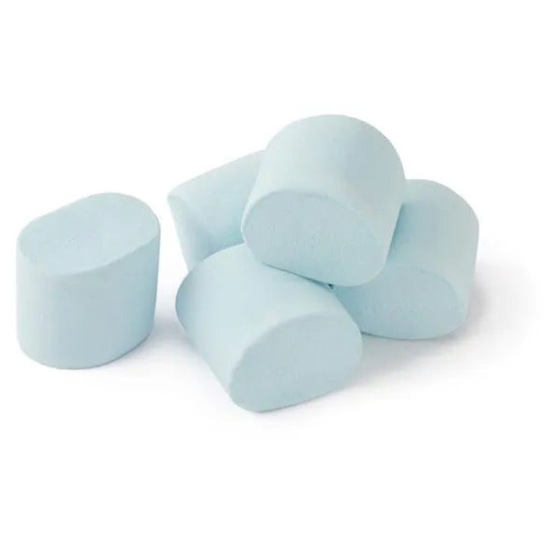 YumJunkie Pastel Blue Big Fat Giant Marshmallows:25-Piece Bag