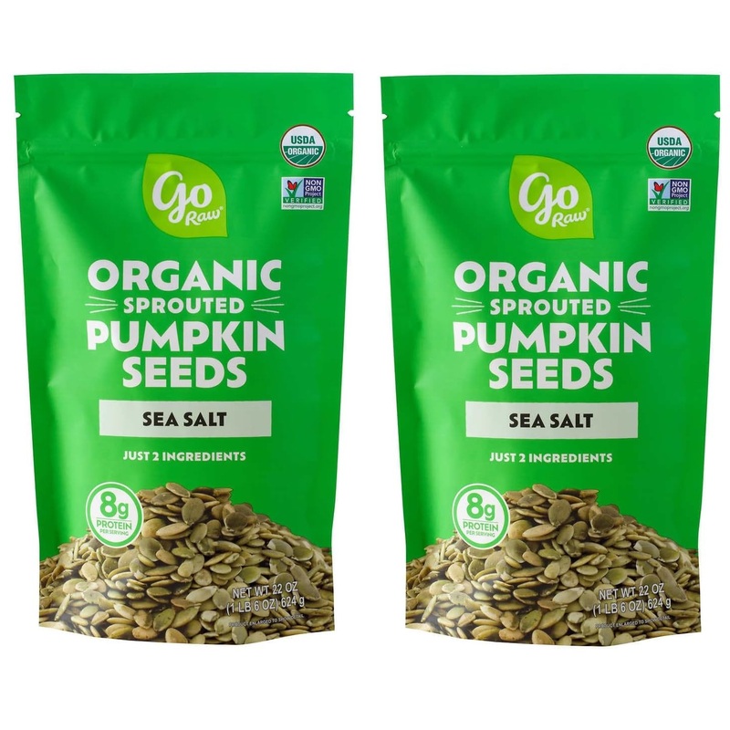 (2 Bags) Sprouted Organic Pumpkin Seeds With Sea Salt, 22 Ounce, 1.4 Lbs