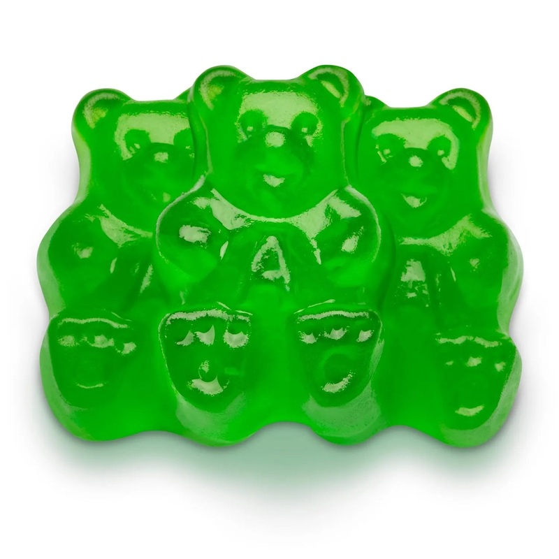 Albanese Green Apple Gummy Bears: 5LB Bag