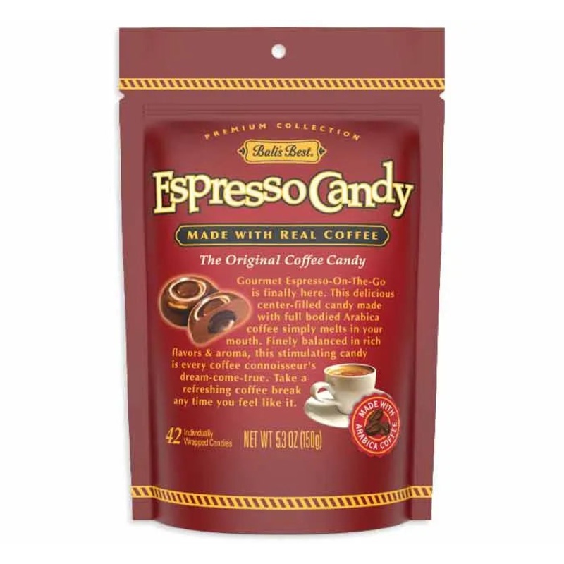 Bali's Best Hard Candy - Espresso Peg Bags: 12-Piece Case