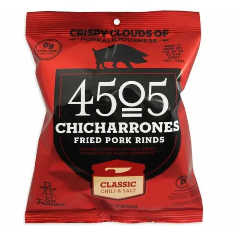 Benestar Classic Chili & Salt Pork Rinds: 12-Piece Box