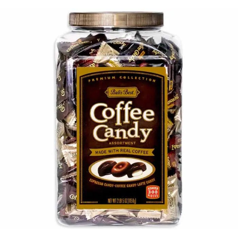 Bali's Best Coffee Candy Assortment: 300-Piece Tub
