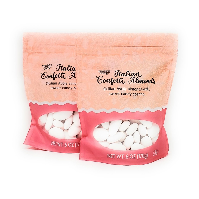 Trader Joes Limited Edition Italian Confetti Almonds, Sicilian Avola Almonts With Sweet Candy Coating 6Oz/170G (Pack Of 2)