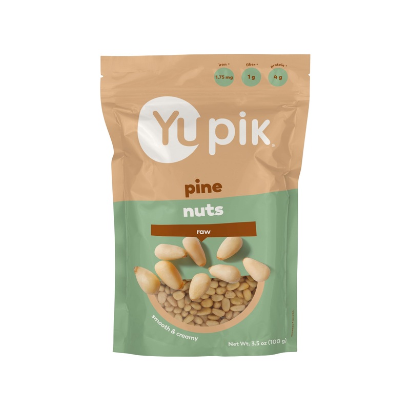 Yupik Pine Nuts, 3.5 Oz, Gluten-Free, Kosher, Smooth & Creamy Pine Kernels, Raw Nuts, Shelled, Unsalted, Unroasted, Oil-Free, So