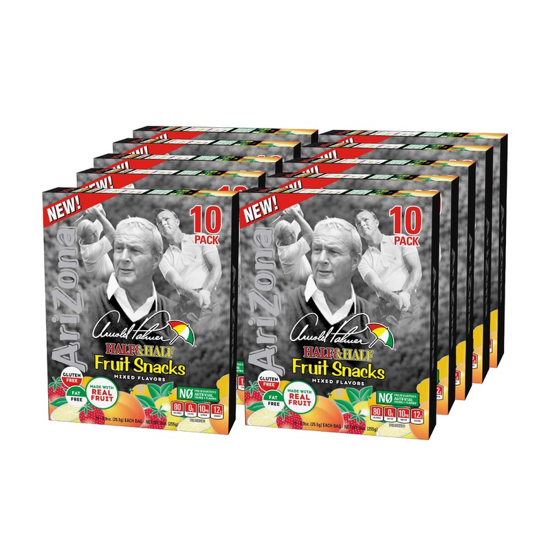 Arizona Fruit Snacks, Arnold Palmer - 10 Boxes Of 10Ct 0.9Oz Bags (Total 100 Ct. 0.9Oz Bags) - Gluten Free - Gummy Chews