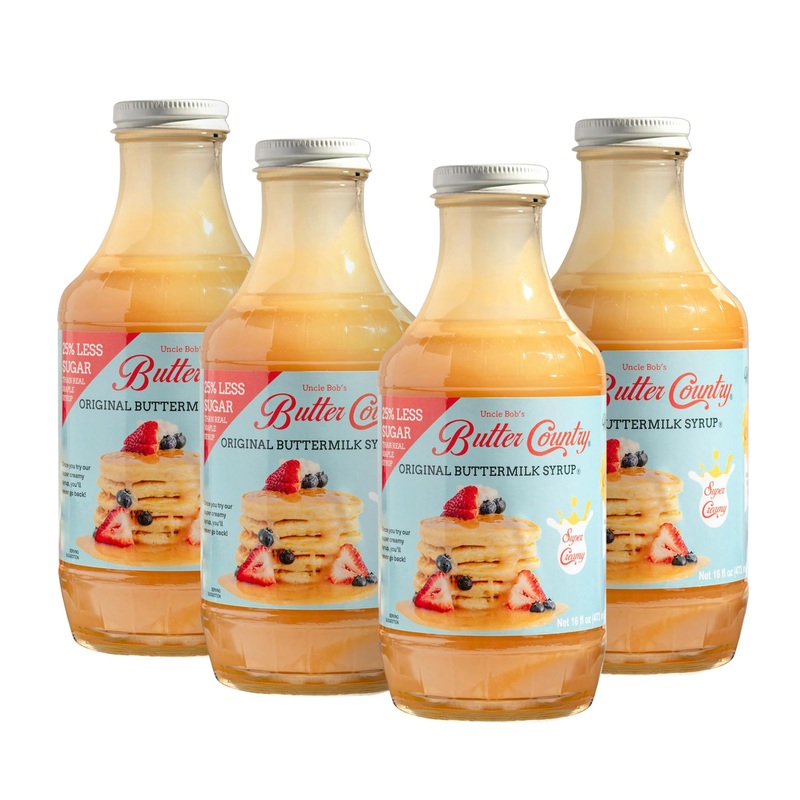 Uncle Bob'S Butter Country Original Buttermilk Syrup For Pancakes And Waffles, Gluten Free, Made Without Artificial Flavors, 16
