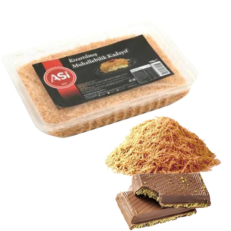 200G/7 Oz, Cooked & Dried Chopped Kataifi For Dubai Chocolate | Ready-To-Use Shredded Fillo Dough (Kadayif/Kunafa) | Roasted Kat