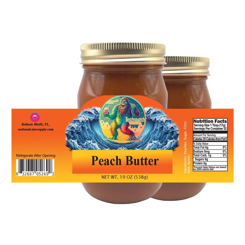 Beachsquatch Peach Butter, 19 Ounces - 2 Pack