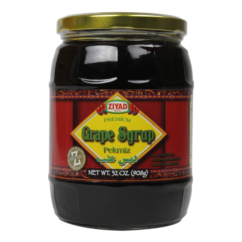 Ziyad Brand Premium Grape Syrup/Peckmiz, Halal, Shaved Ice, No Additives, No Preservatives, Great Topping For Pancakes, Ice Crea