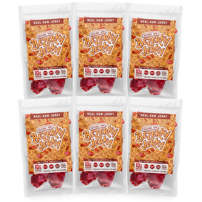 Authentic American Ham | Premium Jerky | All Natural Snacks | Keto-Friendly | Small Batch Handcrafted | High Protein Food | Non-