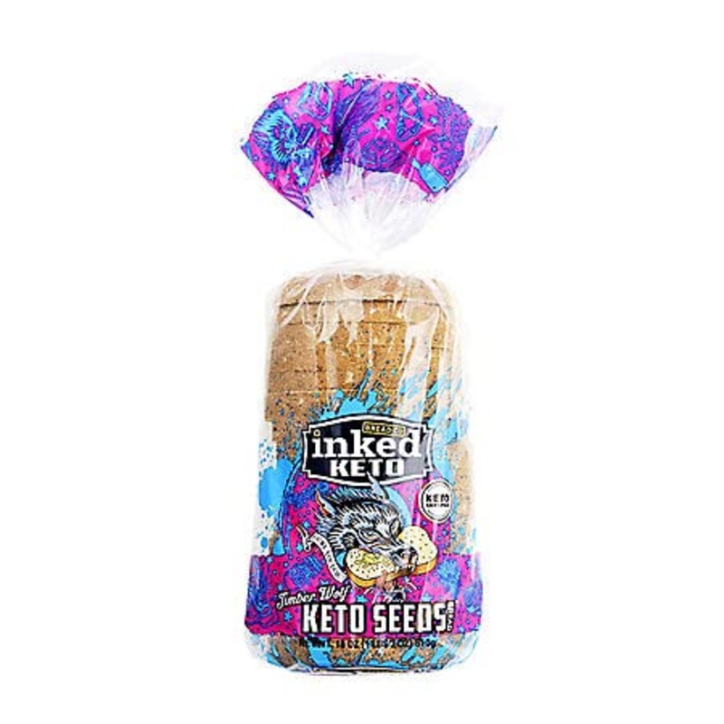 Timber Wolf Keto Seeds Bread No Sugar Added 2 Bags 18 Oz Each Made In Usa By Inked Keto, 1.12 Pound (Pack Of 2)
