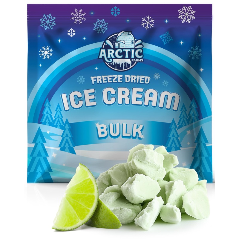 Arctic Farms Freeze Dried Ice Cream Bits Bulk - Does Not Melt (Key Lime) (1Lb)