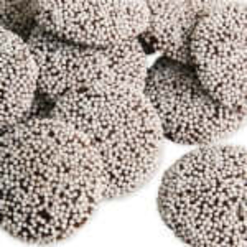 Asher Dark Chocolate Jumbo Nonpareils with White Seeds 64ct