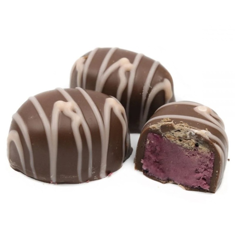 Asher Milk Chocolate Raspberry Creams With Pink String  6lbs