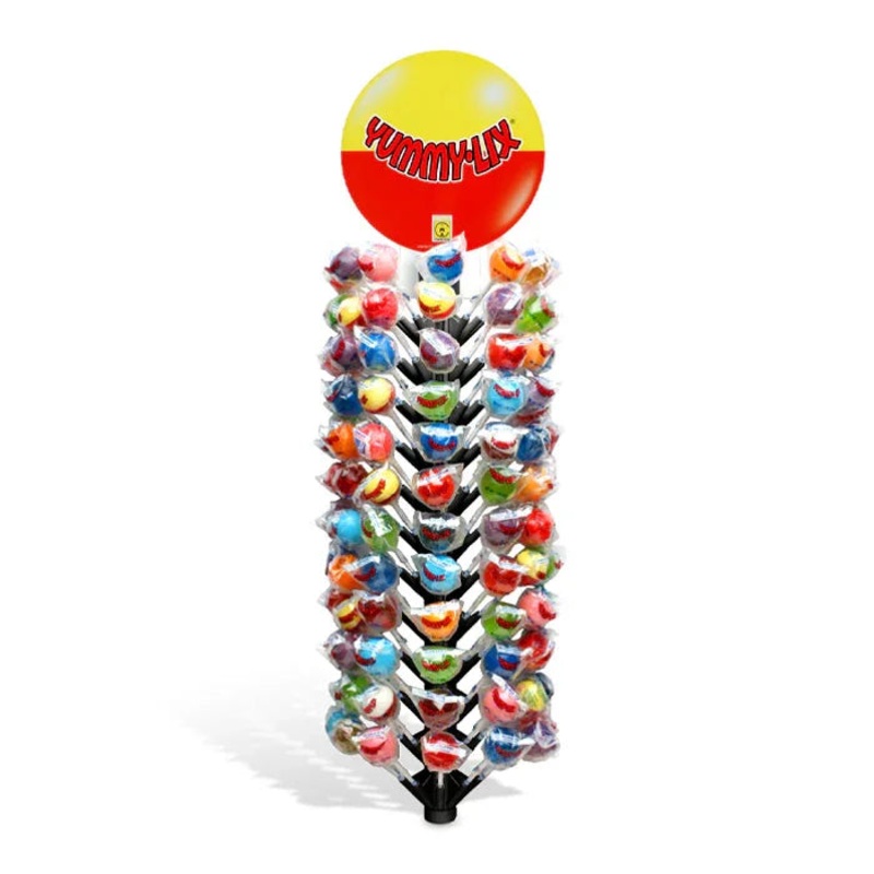 Yummy Lix Assorted Lollipops Magnetic Pole Kit: 160-Piece Display