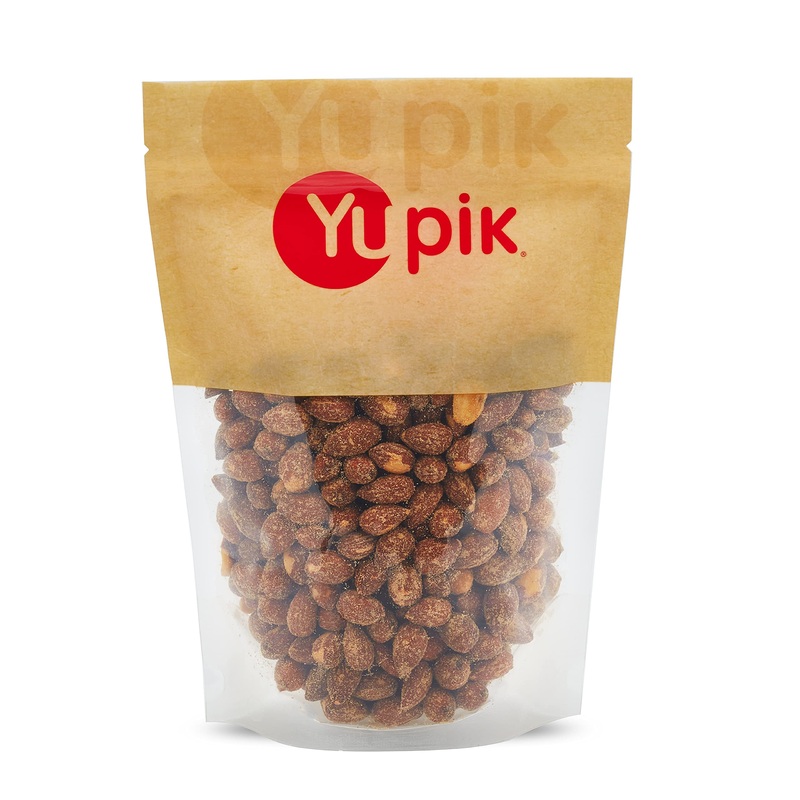 Yupik Jalapeno Cheddar Flavored Roasted Almonds, 1 Lb, Vegan, Savory Smokey Flavored Nuts, Non Gmo, No Preservatives Or Artifici