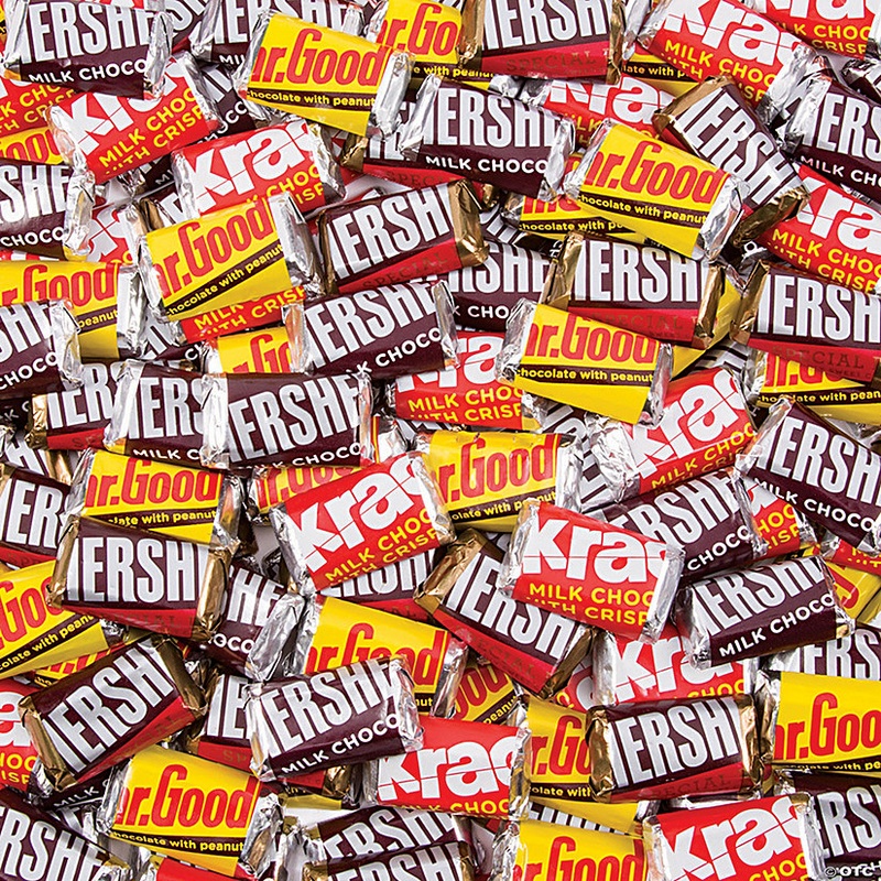 25 Lb. Bulk 1250 Pc. Hersheys Miniatures Chocolate Candy
