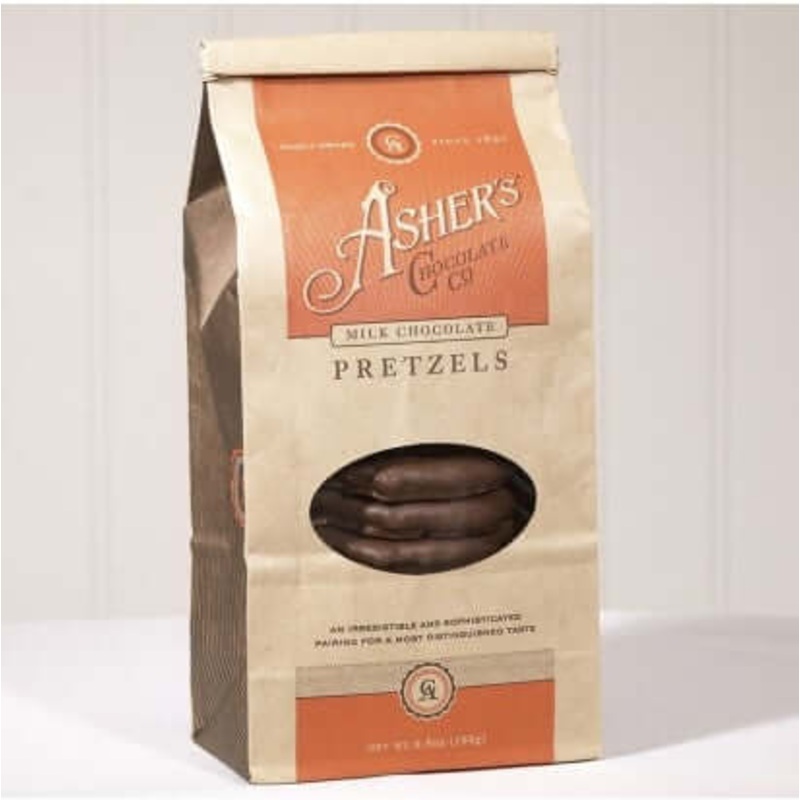 75255 - Asher Milk Chocolate Smothered Pretzels Coffee Bags 6.5oz 12ct