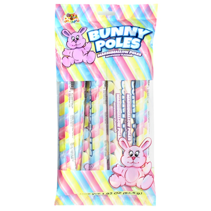 Albert's Bunny Marshmallow Poles 1.92 oz. Bag