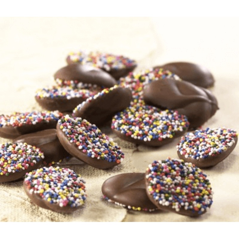 Asher Milk Chocolate Nonpareils With Multi Seeds 8lbs