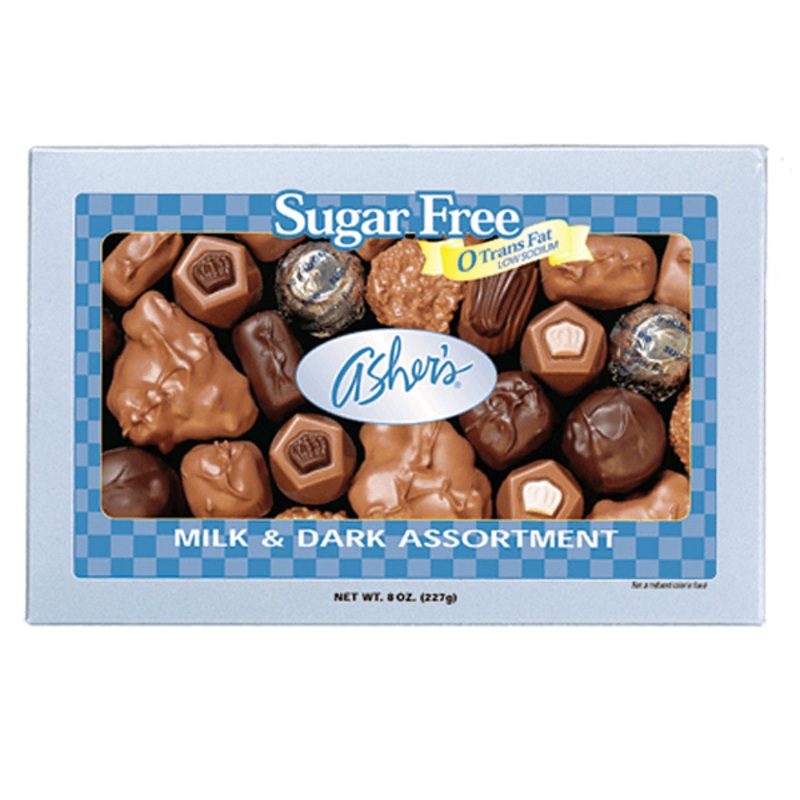 Asher Sugar Free 8oz  Assorted Chocolate Box 12ct