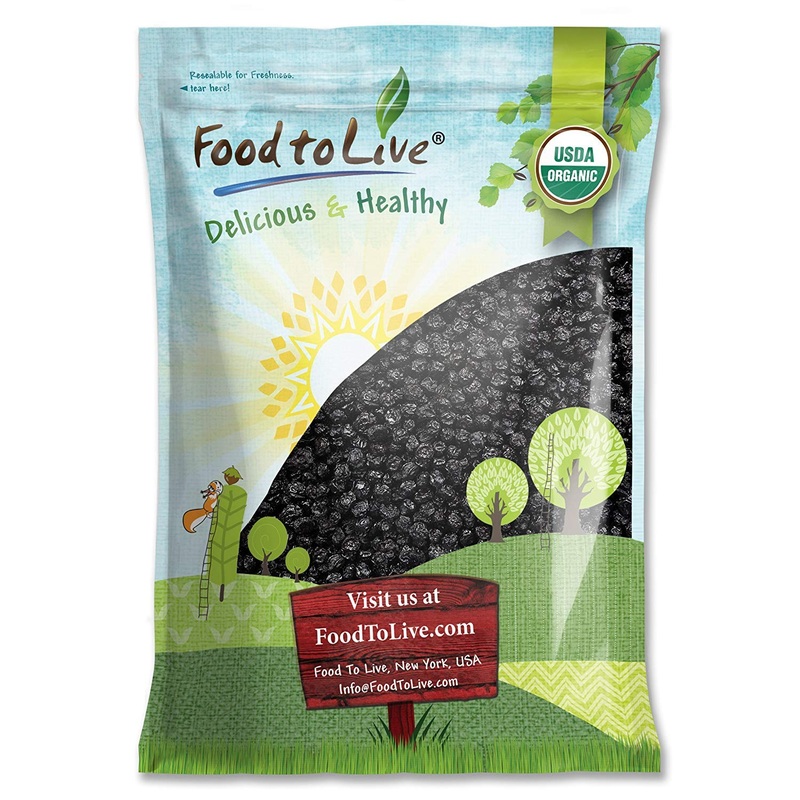 Food To Live Organic Dried Blueberries, 8 Pounds Non-Gmo, Kosher, Vegan, Unsulfured, Bulk