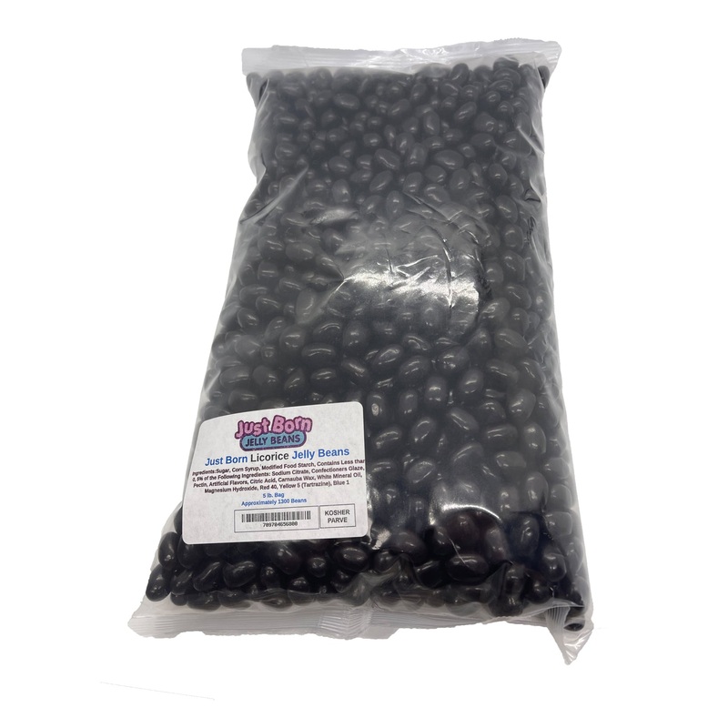 Just Born Licorice Jelly Beans 5 lb. Bulk Bag