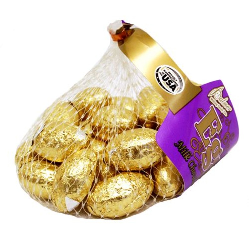 Palmer Gold Foiled Chocolate Eggs - 4-oz. Mesh Bag