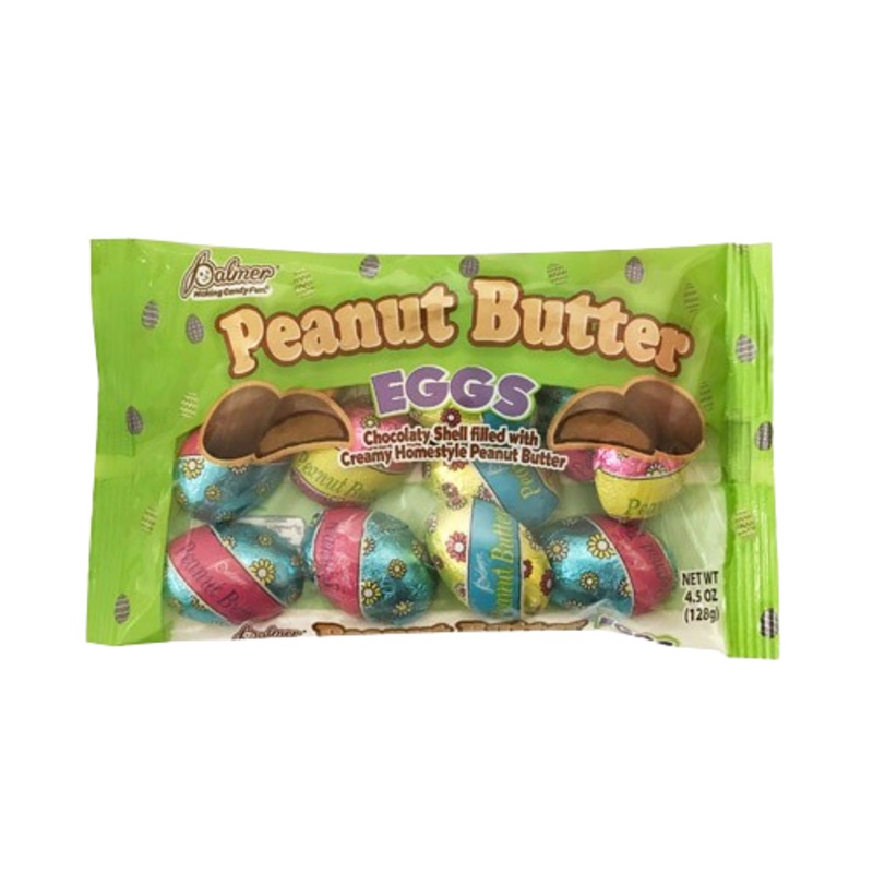Palmer Peanut Butter Foil Wrapped Flat Eggs 4.5 oz. Bag