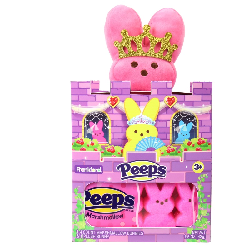 Peeps Bunny Plush Princess Castle with Candy 1.5 oz.