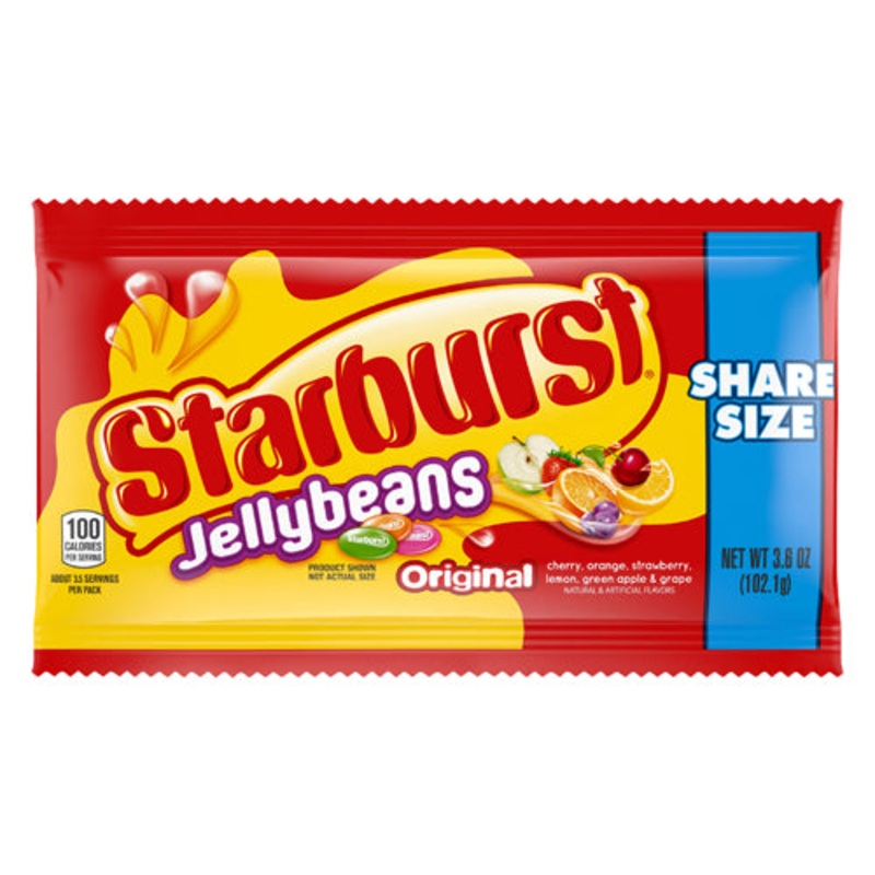 Starburst Original Flavor Jelly Beans Share Size - 3.6-oz. Bag
