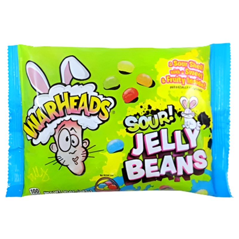 Warheads Easter Sour Jelly Beans 10 oz. Bag