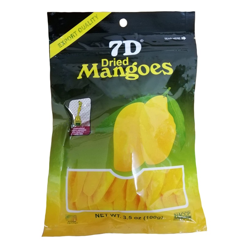 7D Dried Mangoes Saipan, Usa 2.82Oz (80 Grams) Lot Of 8 Packs