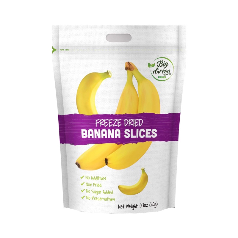 Big Green Freeze Dried Fruit Slices- Banana Slices