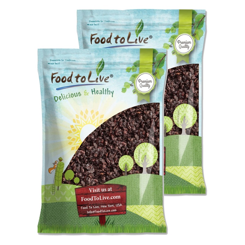 Food To Live - Sun-Dried Dark Sweet Cherries, 16 Pounds - Unsweetened Whole Raw Pitted Fruits, No Added Oil, Sugar Or Preservati
