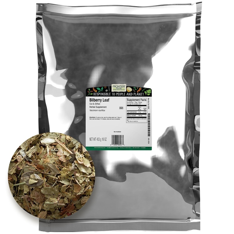 Frontier Bulk Bilberry Leaf C/S, 1 Pound