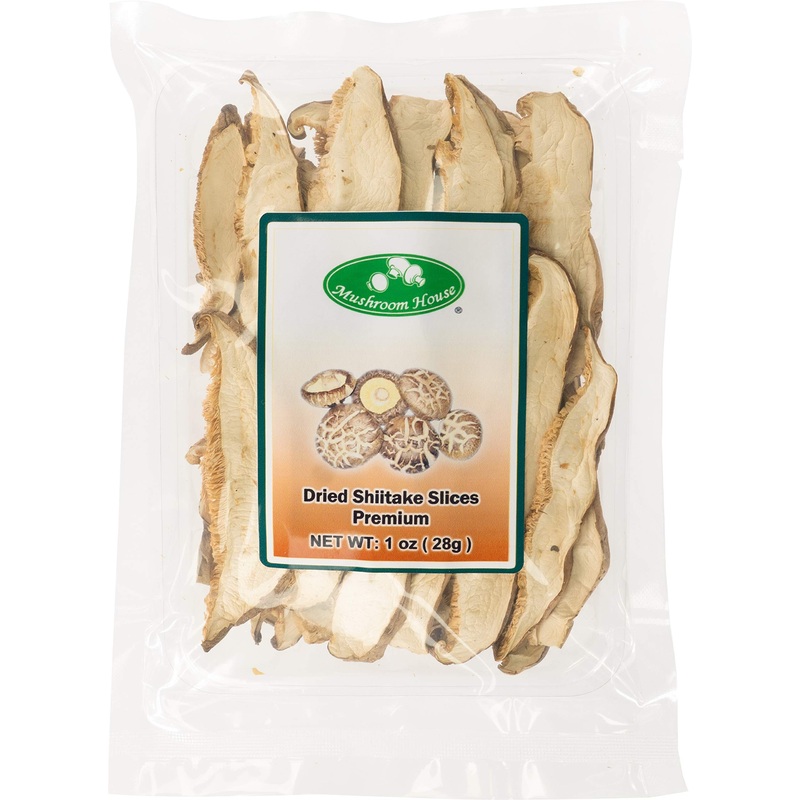 Mushroom House (Musi1) Dried Shiitake Mushroom Slices, 1 Oz